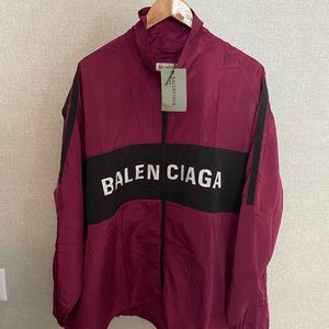 Balenciaga logo track windbreaker